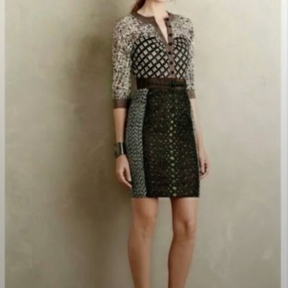 Anthropologie Byron Lars Beguile Melodist Midi Dress Size 2 - Picture 6 of 14